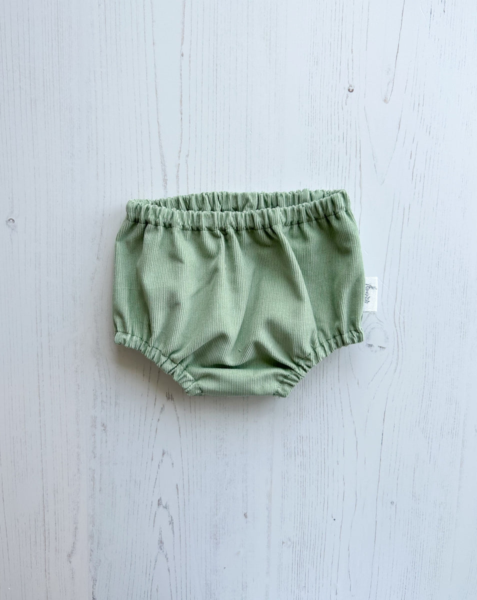 Sage needlecord baby bloomers | Wonder & Wren – Wonder and Wren